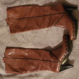 Cole Haan leather small heeled boots